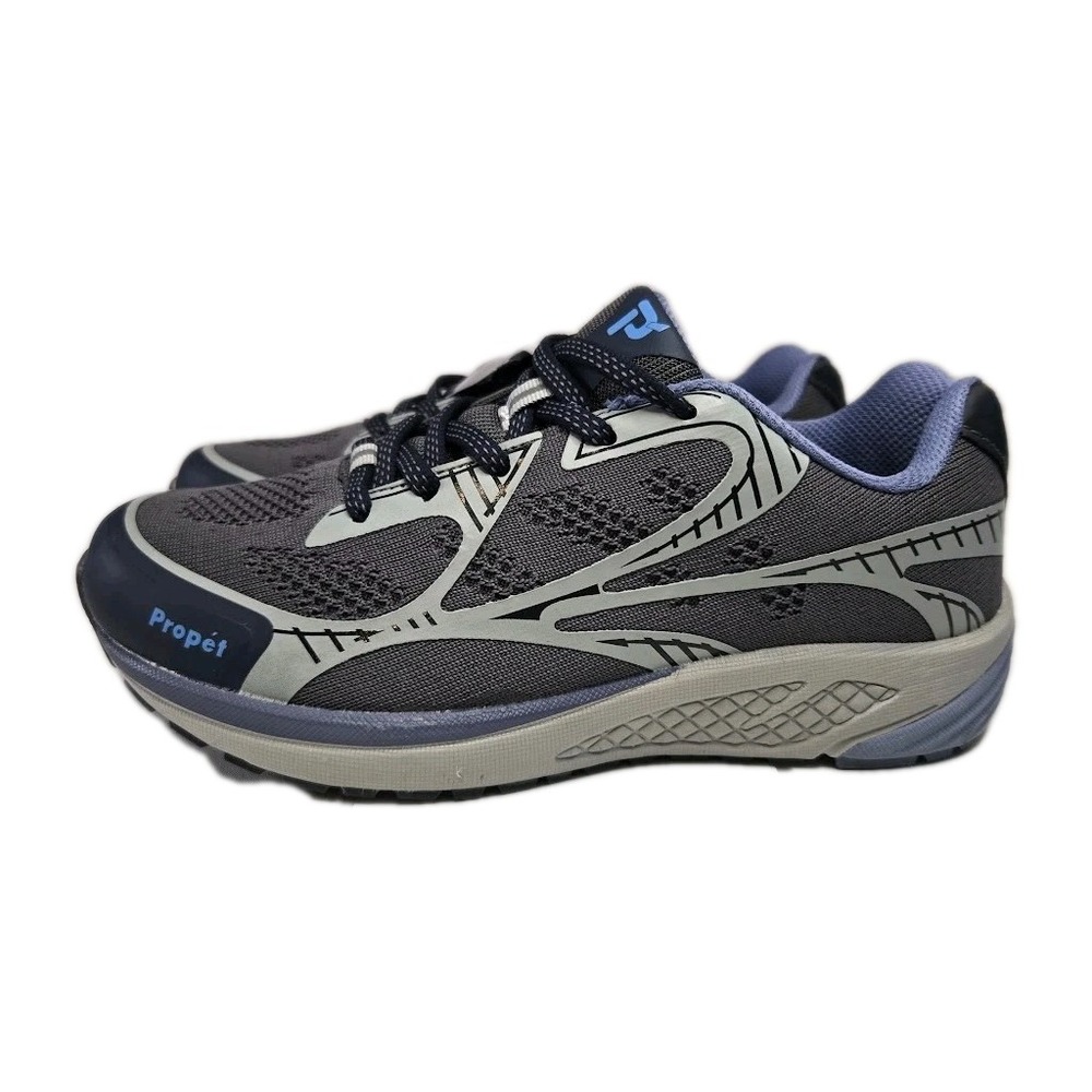 Propet One Lt Walking Shoes Women's Grey Blue Sneakers‎ WAA022M Size 7 B NWT